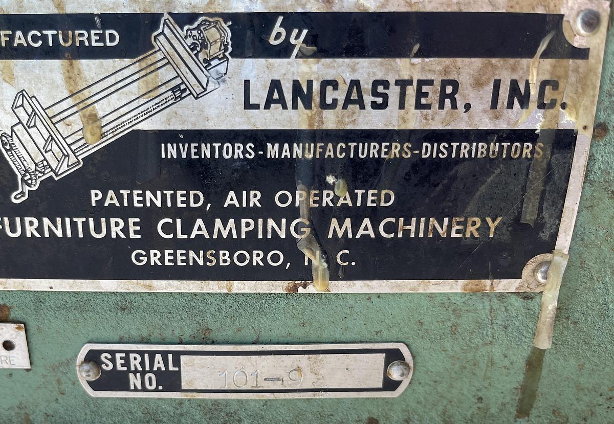Used LANCASTER 101-9, ~9FT X 3FT 2-WAY ASSEMBLY CLAMP