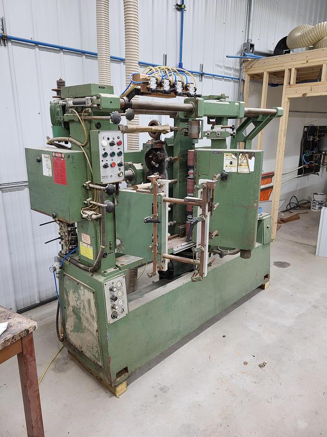 Used BACCI T4MO, 4-SPINDLE COPY SHAPER WITH SANDERS
