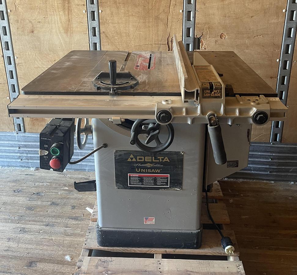 Used DELTA PLATINUM SERIES 36-941 UNISAW TABLE SAW