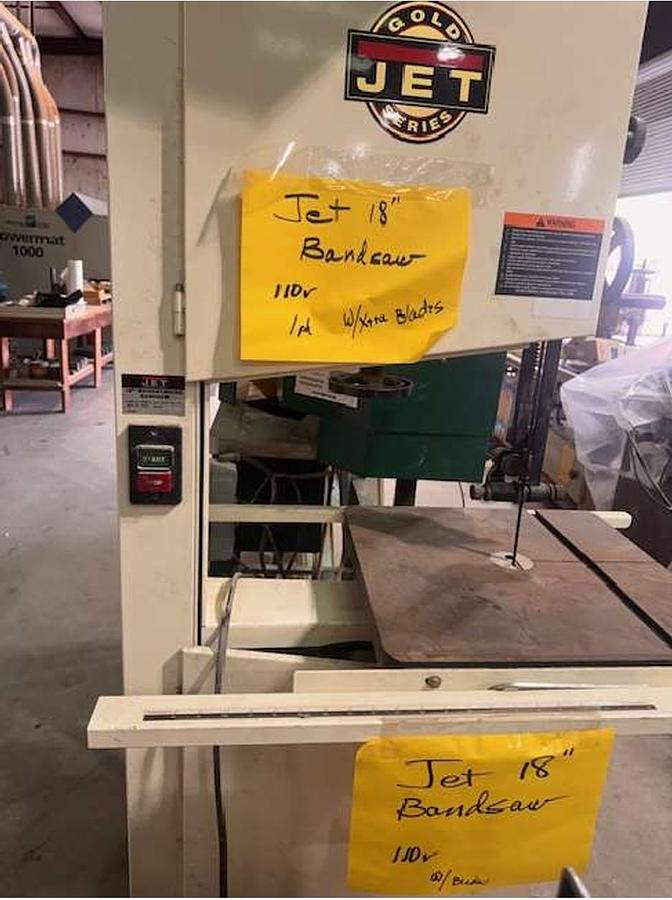 Used JET 18" BANDSAW