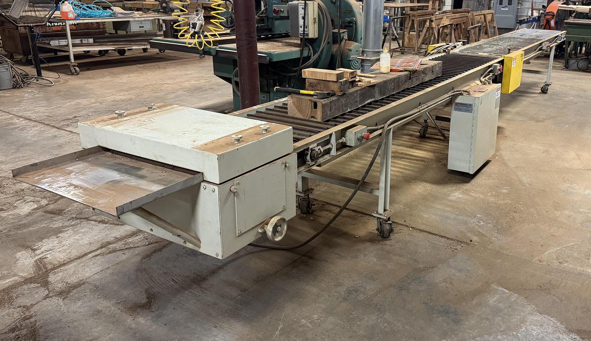 Used ROSENQUIST 20-GS, 20" CONVEYORIZED GLUE-SPREADER