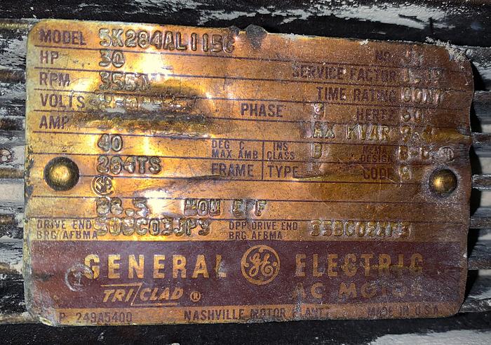 Used QUINCY CSVB25ANN1G, 30 HP INDUSTRIAL ROTARY SCREW VACUUM PUMP