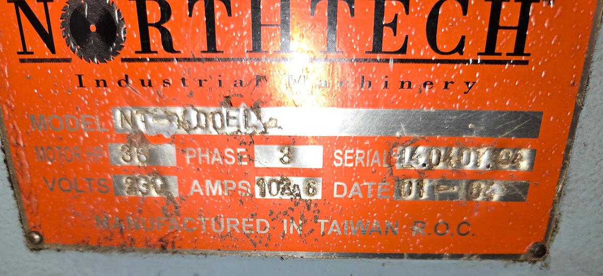 Used NORTHTECH NT-400EL, 16" HEAVY-DUTY TOP AND BOTTOM PLANER