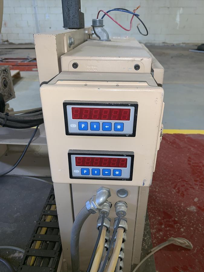 Used NICHOLS DOUBLE-END ANGLE BORING MACHINE