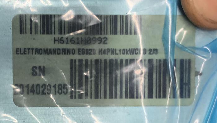Used HSD ES929, 10 KW, 24,000 RPM 4-POLE ELECTRO SPINDLE