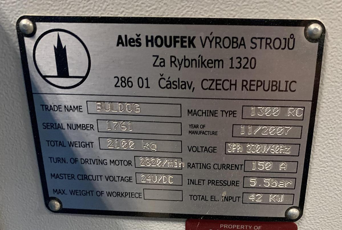 Used HOUFEK 1300RC 52" DOUBLE-HEAD WIDE-BELT SANDER