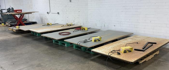 Used LOT OF (35) MISC. 2,000 LB. 2' x 4' SCISSOR-LIFT TABLES