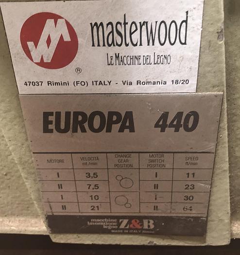 Used EUROPA 440, 4-ROLL POWER FEEDER