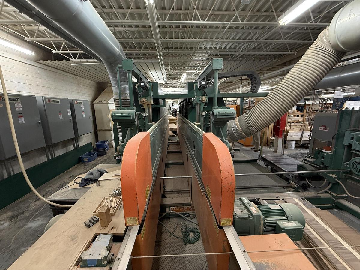 Used FLETCHER, FM-330 DOUBLE-END CNC TENONER