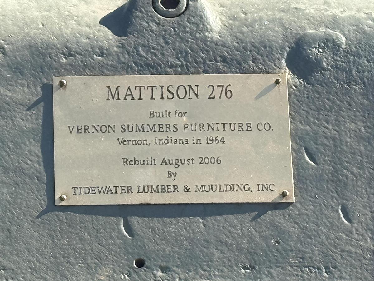 Used MATTISON 276 MOULDER