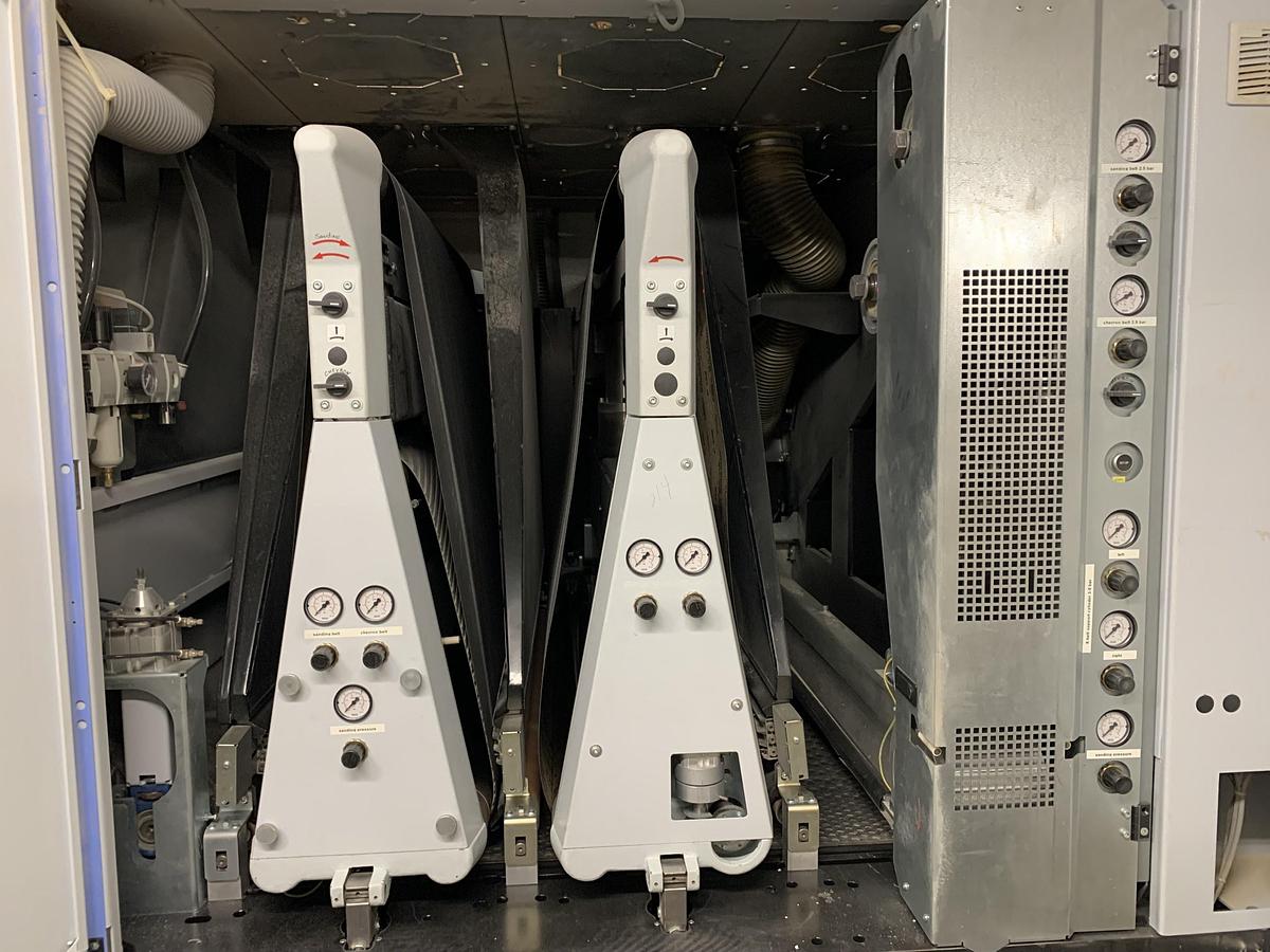 Used BUFTERING  OPTIMAT SWT-335-QCH, 50", 3-HEAD WIDE-BELT SANDER