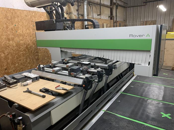 Used BIESSE ROVER A 1432, 3-AXIS CNC POD & RAIL MACHINING CENTER