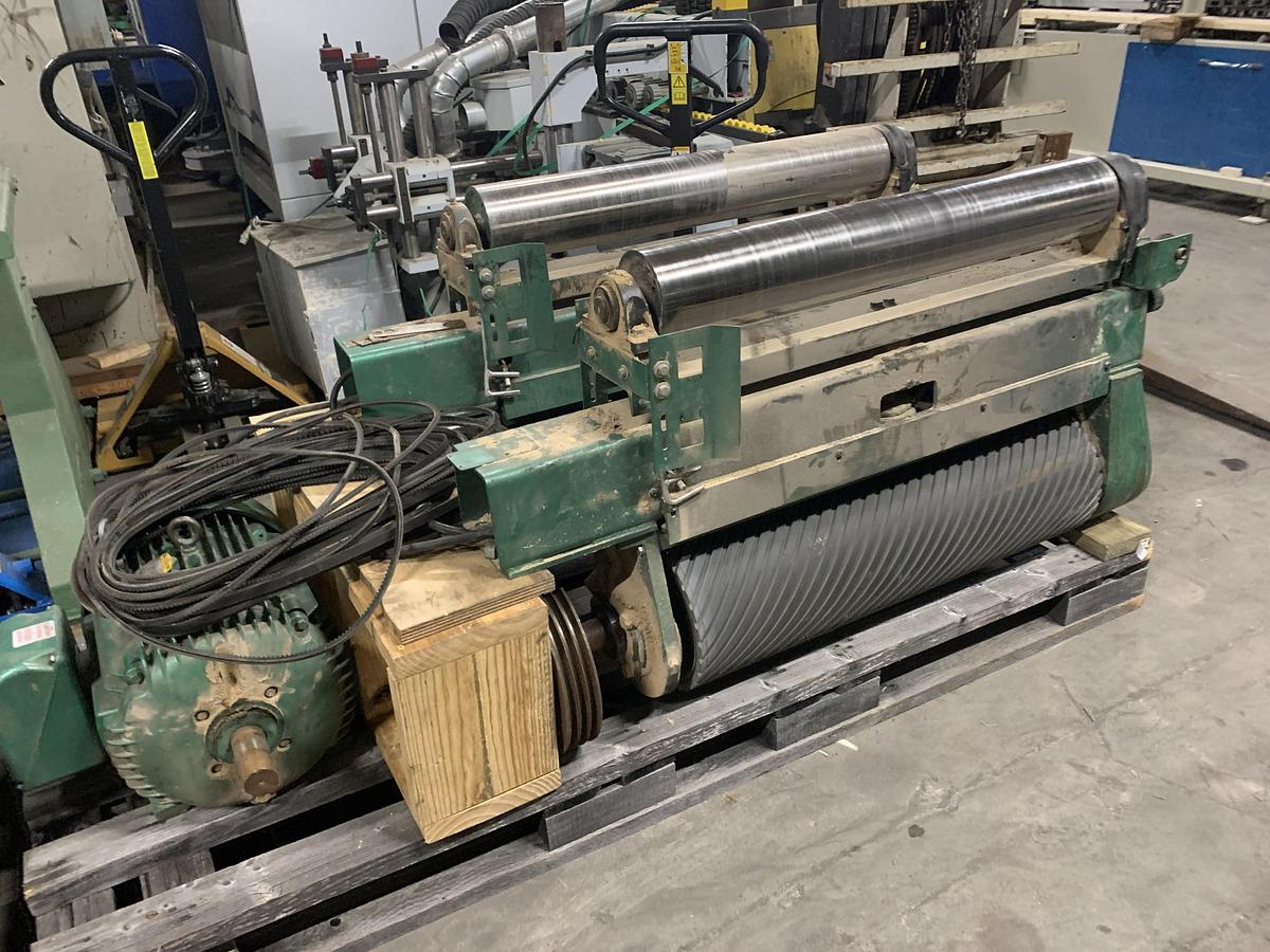 Used MISC. SPARE PARTS REMOVED FROM TIMESAVERS 337-4, 37", 4-HEAD WIDE-BELT SANDER