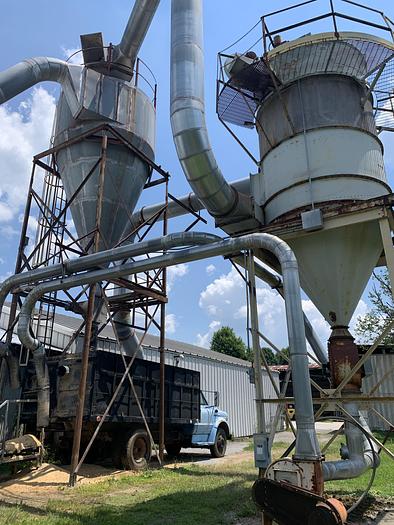Used CYCLONE-BAGHOUSE DUST-COLLECTION SYSTEM