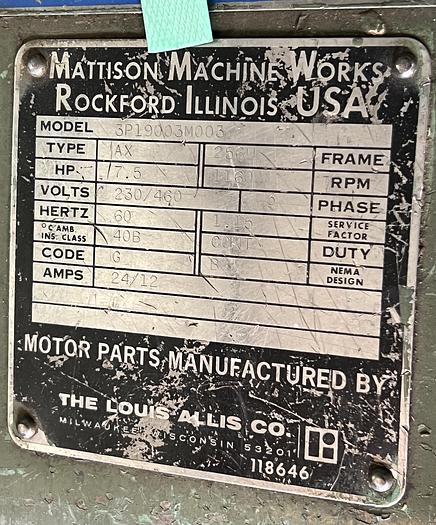 Used MATTISON   276, 4-HEAD PUSH FEED MOULDER