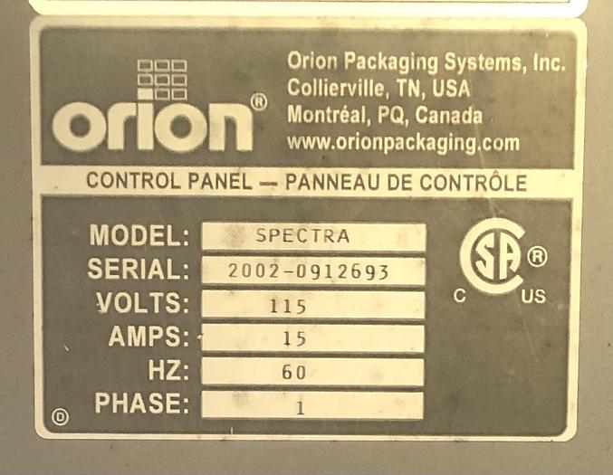 Used ORION SPECTRA STRETCH-WRAP MACHINE