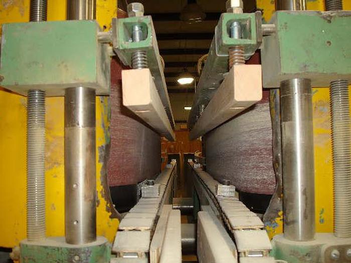 Used KURT EHEMANN XU-HKS, 48 INCH DOUBLE-SIDED FEED-THROUGH OSC. EDGE SANDER