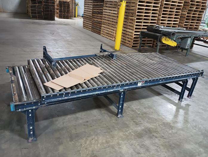 Used LOT OF 50" WIDE x ~60' LONG GRAVITY ROLLER CONVEYOR