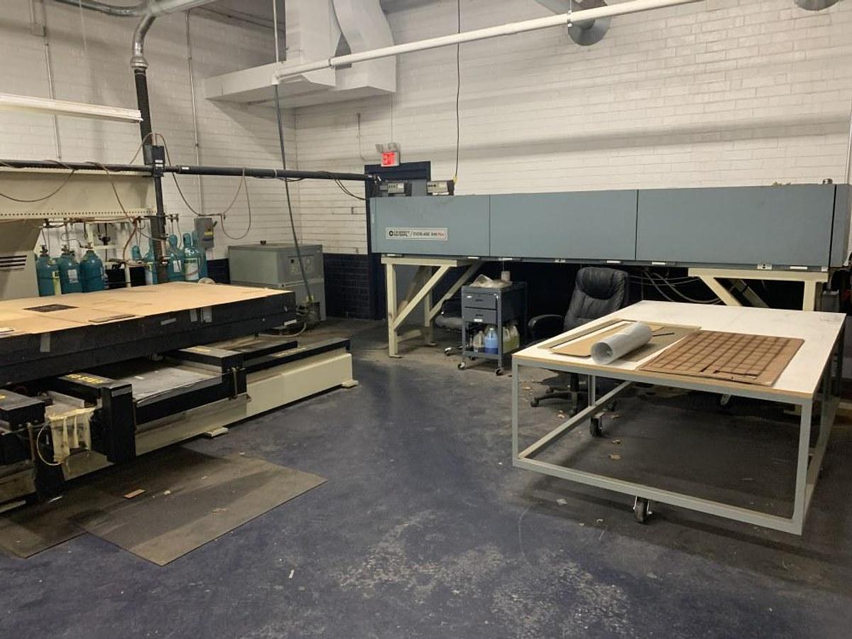 Used COHERENT GENERAL EVERLASE, S48 PLUS CO2 CNC LASER