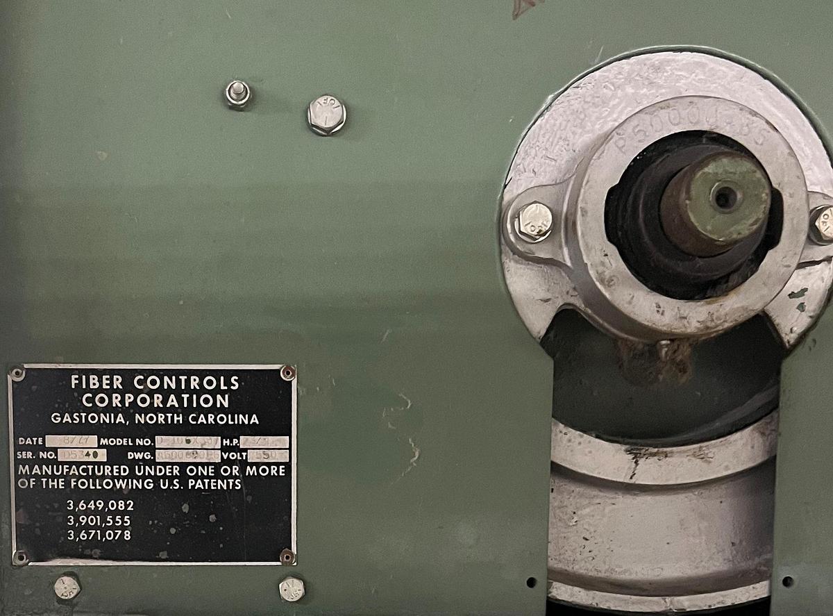 Used FIBER CONTROLS D-10(Z38) FIBER OPENING & BLOWING TYPE PILLOW/CUSHION STUFFING/FILLIING SYSTEM