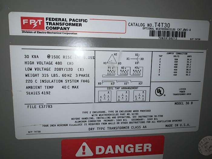 Used QUINCY CSVB25ANN1G, 30 HP INDUSTRIAL ROTARY SCREW VACUUM PUMP