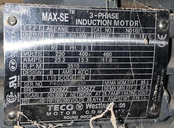 Used COMBINATION 10HP CYCLONE AND 8-BAG DUST-COLLECTOR