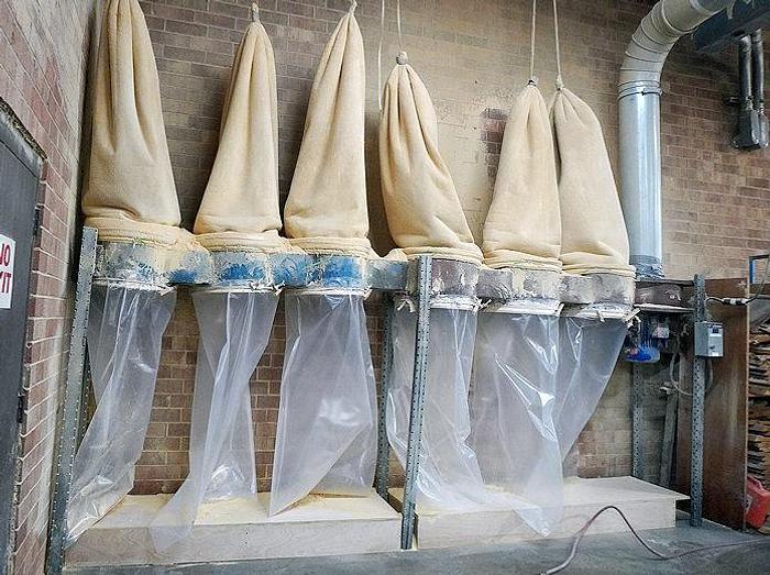 Used DUSTEK 750, 7.5 HP, 6-BAG DUST-COLLECTOR