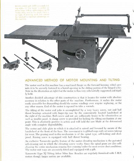Used TANNEWITZ XJSH ROLLING VARIETY SAW WITH HYDRAULIC ADJUSTMENT