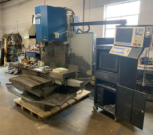Used ATRUMP B8AC 50 INCH x 22 INCH CNC VERTICAL MILL WITH ATC AND ACCESSORIES