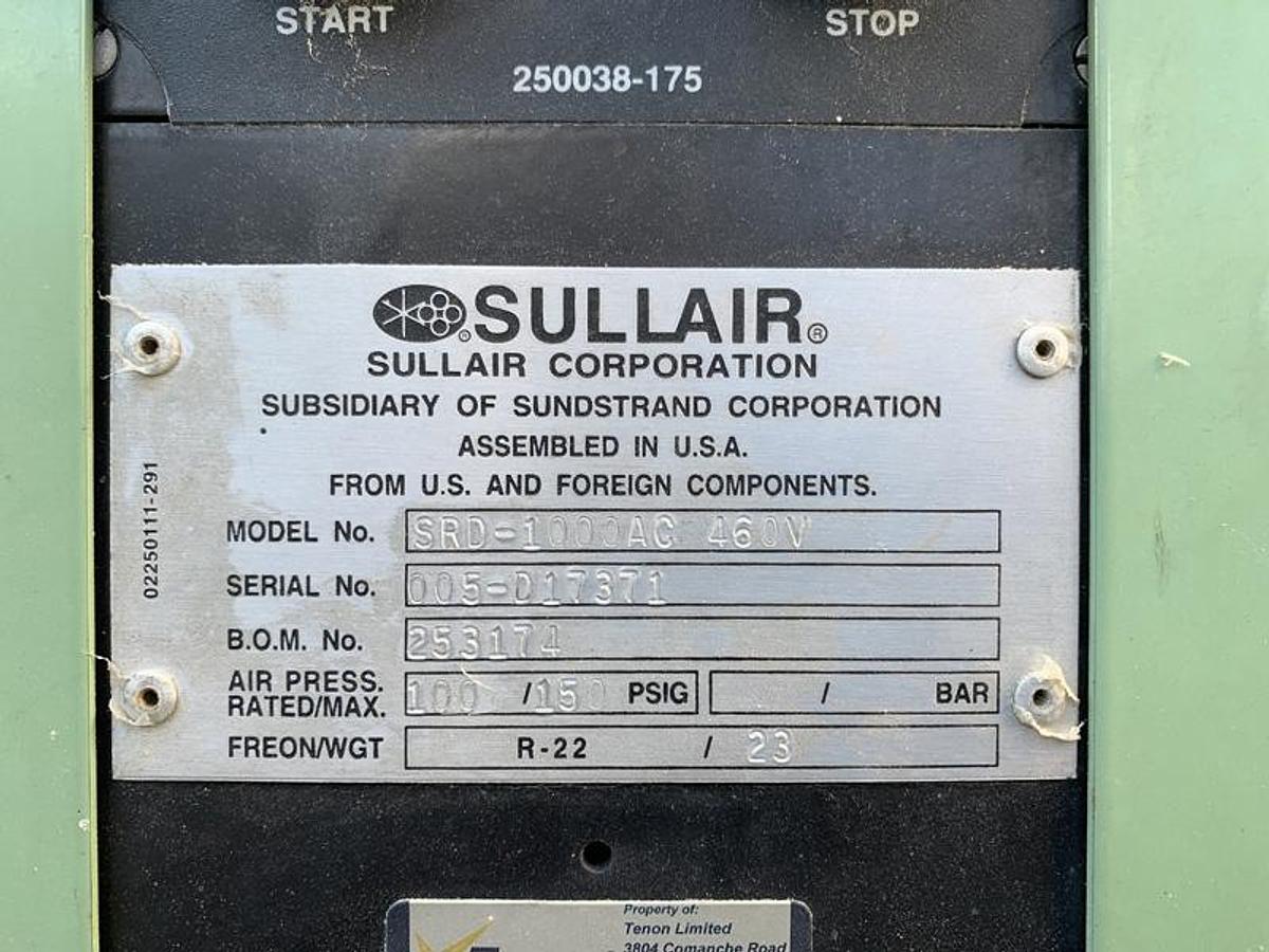 Used SULLAIR SRD-1000AC DRYER