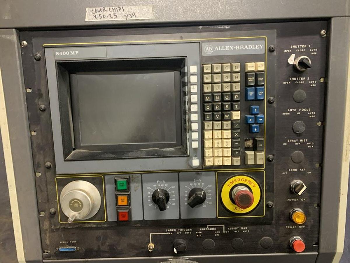 Used COHERENT GENERAL EVERLASE, S48 PLUS CO2 CNC LASER