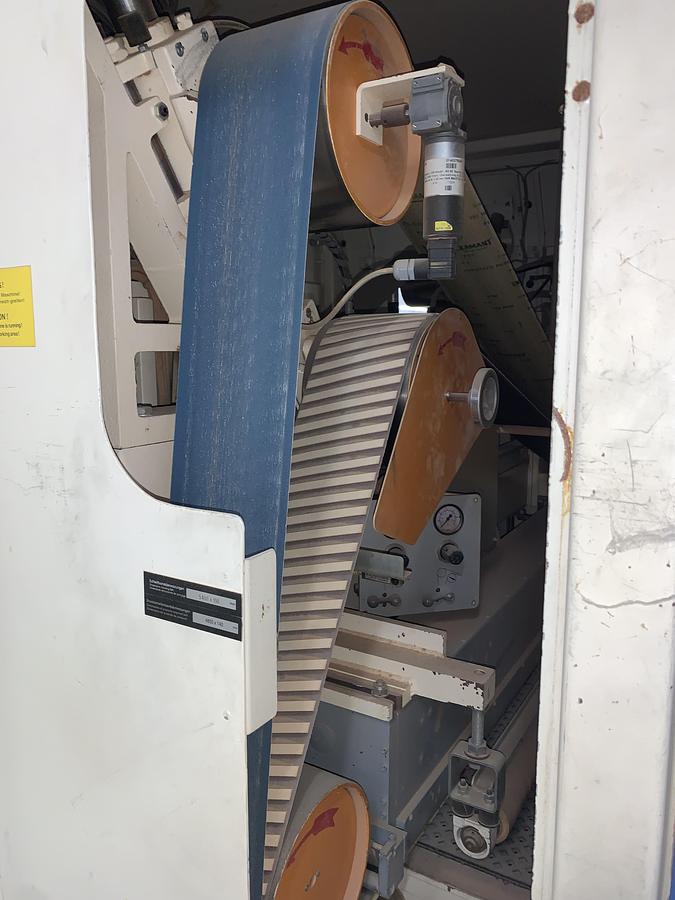 Used HEESEMANN LSM-8, 52", 4-HEAD WIDE-BELT FINISH SANDER