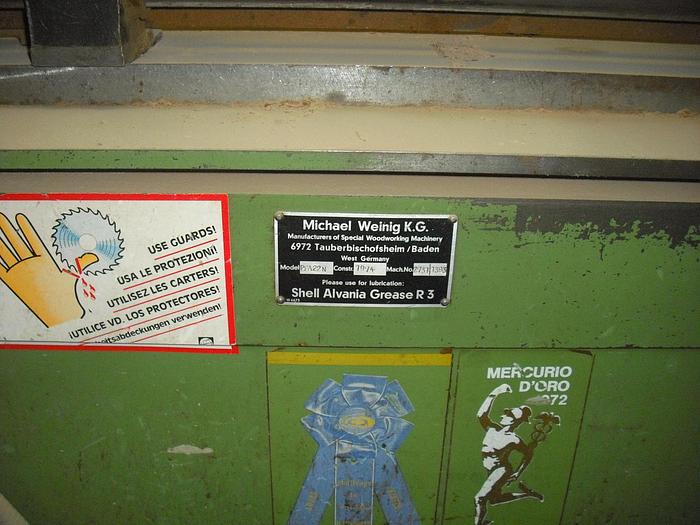 Used WEINIG PFA-22N, 7-HEAD MOULDER