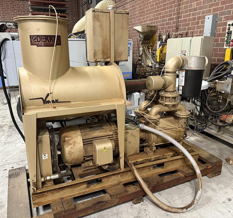 Used DEKKER VMX0553KA1-00, Vmax, 40 HP OIL SEALED LIQUID RING VACUUM PUMP WITH CONTROL