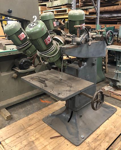 Used NASH/RYE 4-HEAD CHAIR-SEAT BORING MACHINE