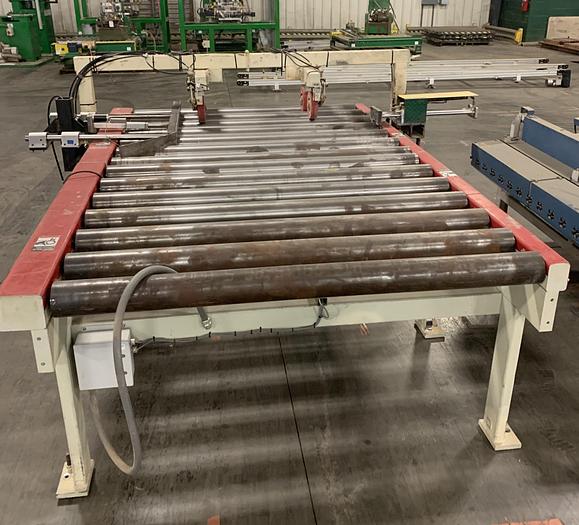 Used MEREEN JOHNSON POWERED ROLLER FEED CONVEYORS