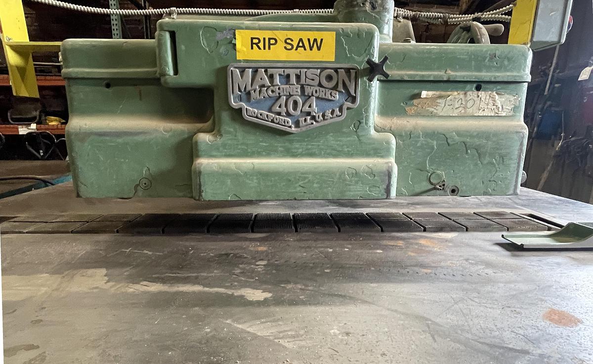 Used MATTISON 404 STRAIGHT-LINE RIPSAW