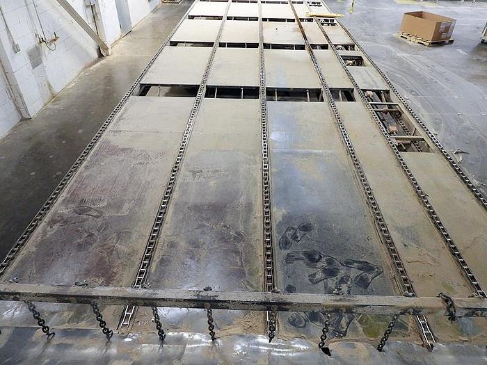 Used COMBINATION ROOF-TOP & FLAT-TOP CHAIN CONVEYOR SYSTEM