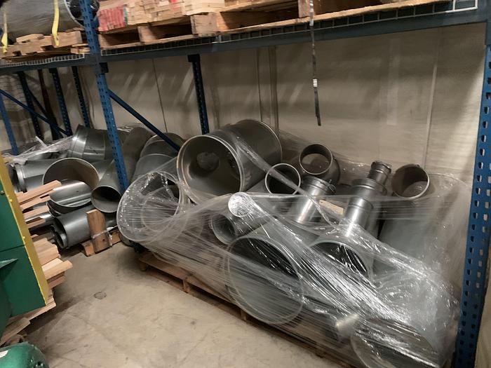 Used LARGE LOT OF MISCELLANEOUS DUST PIPE, FITTINGS, & ACCESSORIES