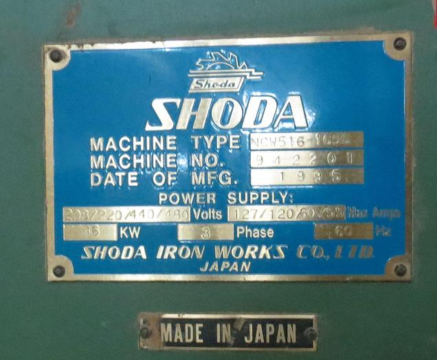 Used SHODA NCS-516 DOUBLE-TABLE CNC ROUTER