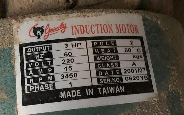 Used GRIZZLY DOUBLE-BAG DUST COLLECTOR