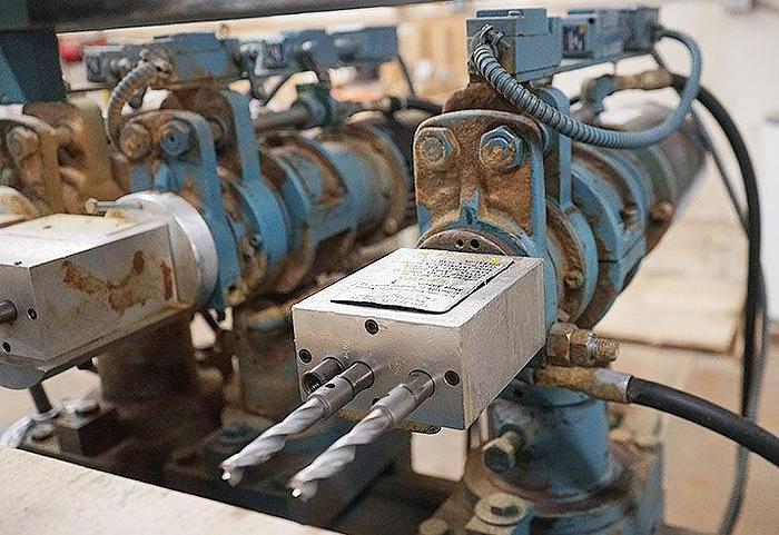 Used CEMCO 3-HEAD HORIZONAL BORING MACHINE