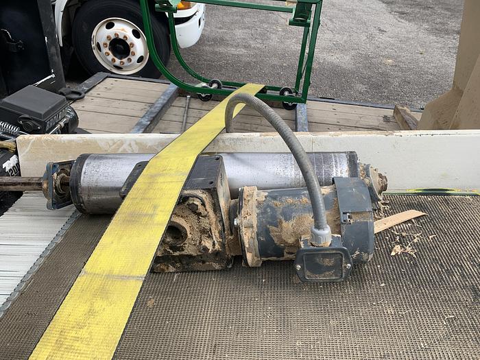 Used 24" WIDE x 12' LONG INCLINED TROUGHED POWER BELT CONVEYOR