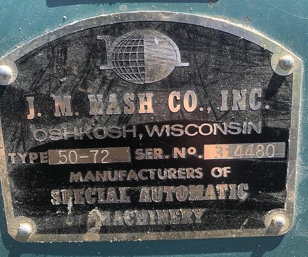 Used NASH 50-72 SPINDLE SANDER