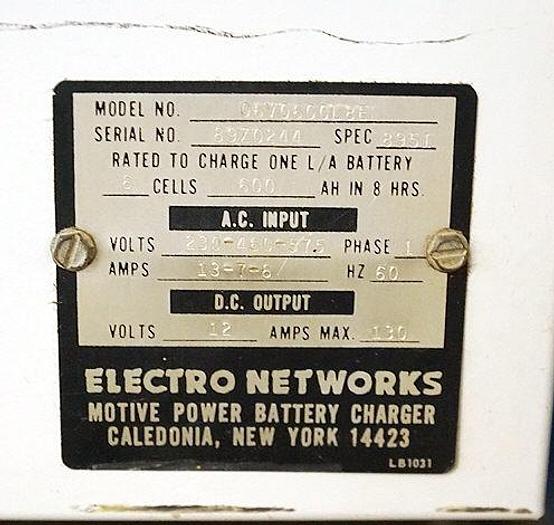 Used IBCI 06V0600L8E, SPEC-8951,12 VOLT BATTERY CHARGER