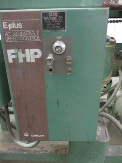 Used CUSTOM-BUILT DOUBLE-SIDED FEED-THRU "PUMP/PNEUMATIC SLEEVE" SMALL PARTS SANDER