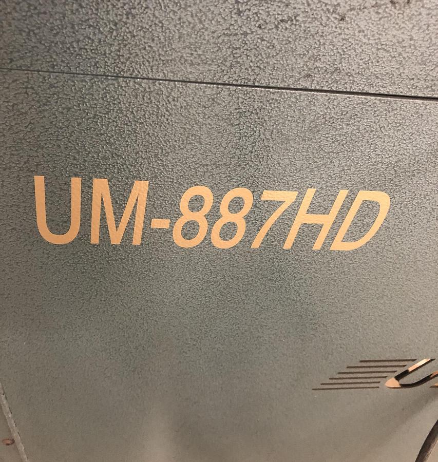 Used UNITED UM-887HD CUSTION STUFFING MACHINE W/SAFETY FENCING