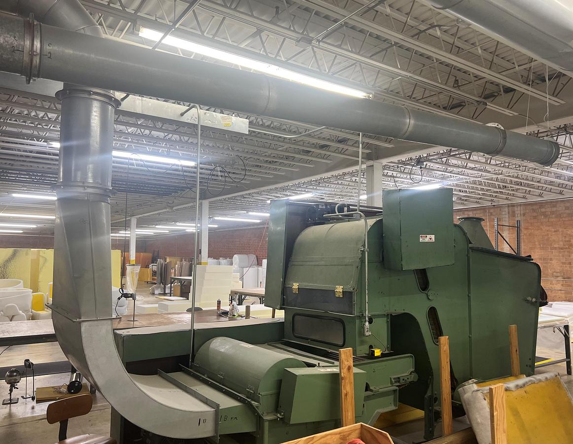 Used FIBER CONTROLS D-10(Z38) FIBER OPENING & BLOWING TYPE PILLOW/CUSHION STUFFING/FILLIING SYSTEM