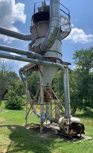 Used CYCLONE-BAGHOUSE DUST-COLLECTION SYSTEM