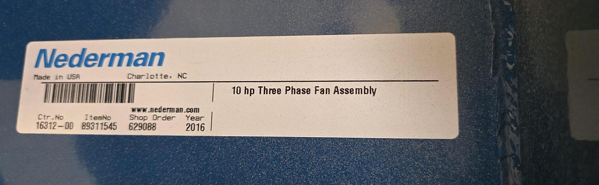 Used NEDERMAN 10 HP 3-BAG DUST-COLLECTOR